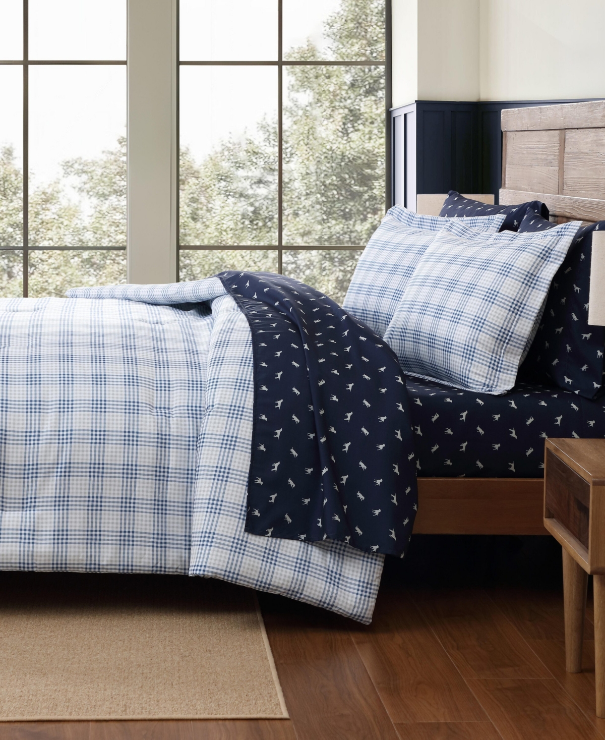 Eddie Bauer Beach Pine Plaid 7-Pc. Comforter Set