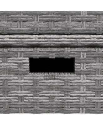 Patio Wicker Pool Cabinet, Rat Storage Cabinet Organizer