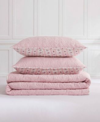 Floral Hazel Cherry Blossom 3-Pc. Quilt Set, King