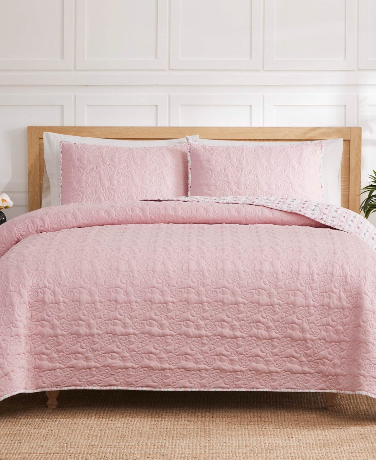 Jessica Simpson Floral Hazel Cherry Blossom 3-Pc. Quilt Set