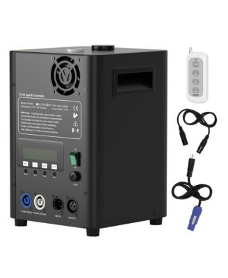 600W Safe Indoor Cold Spark Machine with DMX, Wireless Control & 13ft Adjustable Spray for Stages