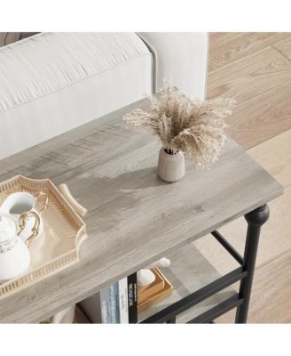 3-Tier Console Table, Retro Storage Cabinet, Sideboard Buffet Cabinets with Storage Space, Suitable for Home Living Room, Dining Room