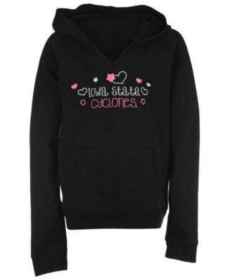 College Kids - Girls' Iowa State Cyclones Doodle Font Hoodie