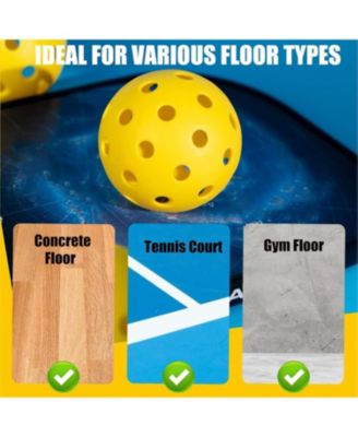 20 Pack Outdoor Pickleball Balls with Carrying Bag