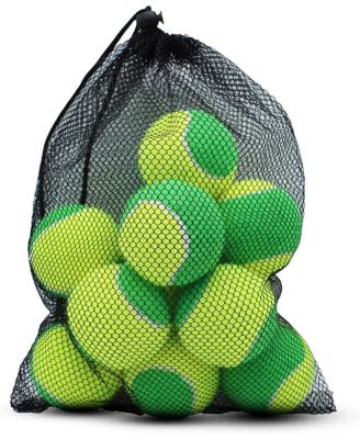 Pack of 20 Low Compression Stage Tennis Balls for Beginners and Youth Training 75 Percent Lower Pressure Practice Balls with Mesh Bag