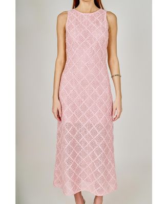 Women's Textured Sleeveless Maxi Dress