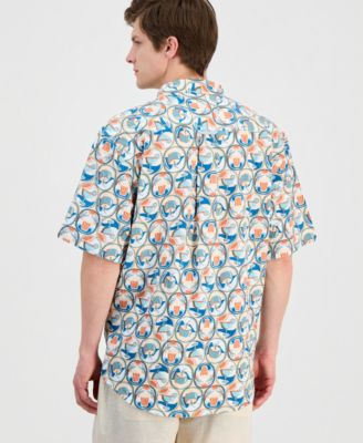 Men's Nova Wave Glass Half Full Printed Shirt