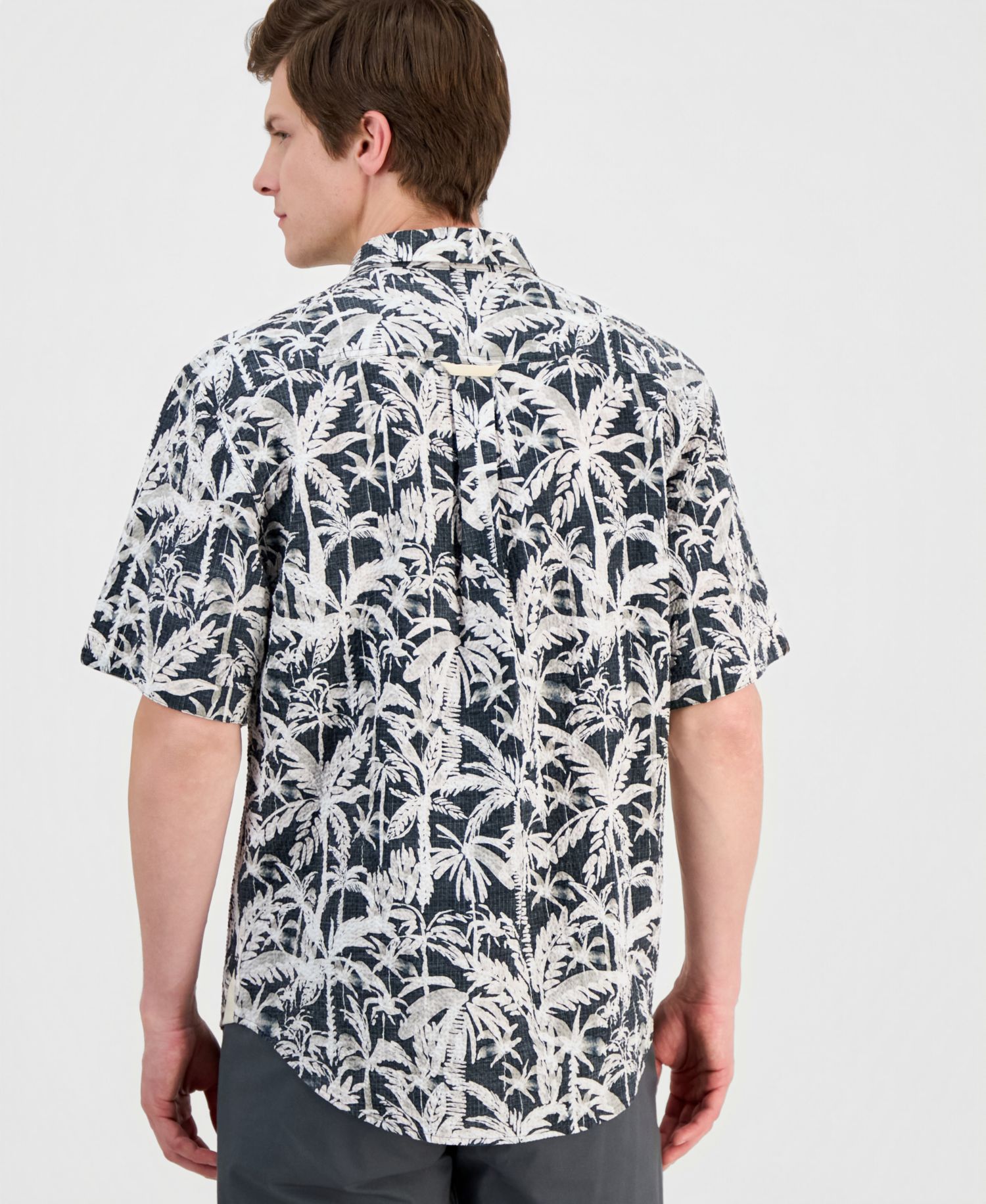 Men's Nova Wave Nero Palms Printed Shirt