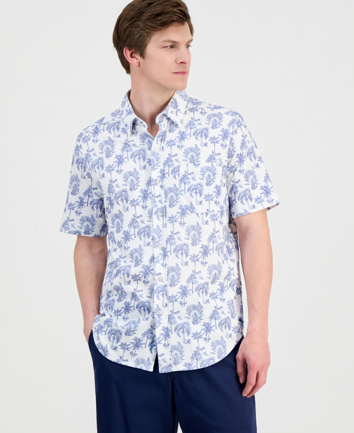 Men's San Lucio Island Tapestry Printed Shirt
