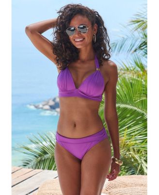 Women's Hardware Detail Triangle Bikini Swimsuit Top Bra Sizing