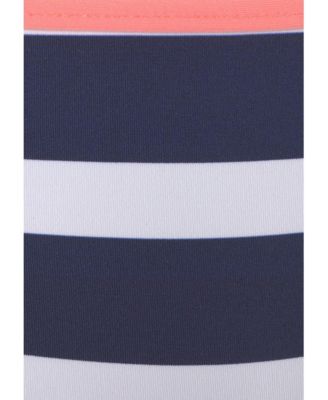 Women's Striped Cheeky Bikini Swimsuit Bottom