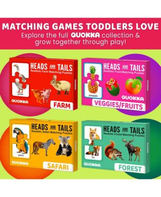 Toddler Matching Puzzle Ages 2–4 – 16 Self Correcting Educational Jigsaw Pieces