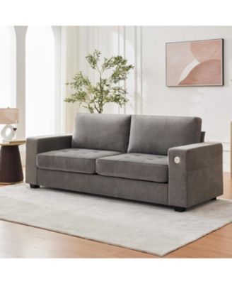 90" Oversized Cloud Couch, 114 Pounds Mid Century Chenille Sofa, No Assembly Required & Deep Seat