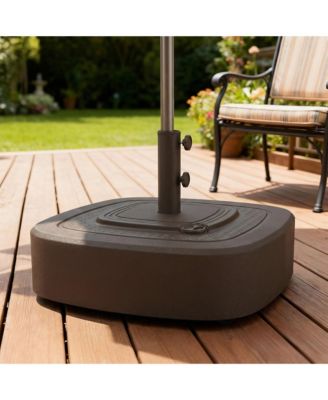 Patio Umbrella Base with Wheels,  for 1.5"/1.9" Umbrella Poles