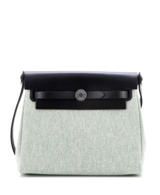 20 Herbag Zip Toile and Leather