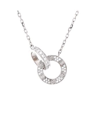 Love Interlocking Pave Necklace