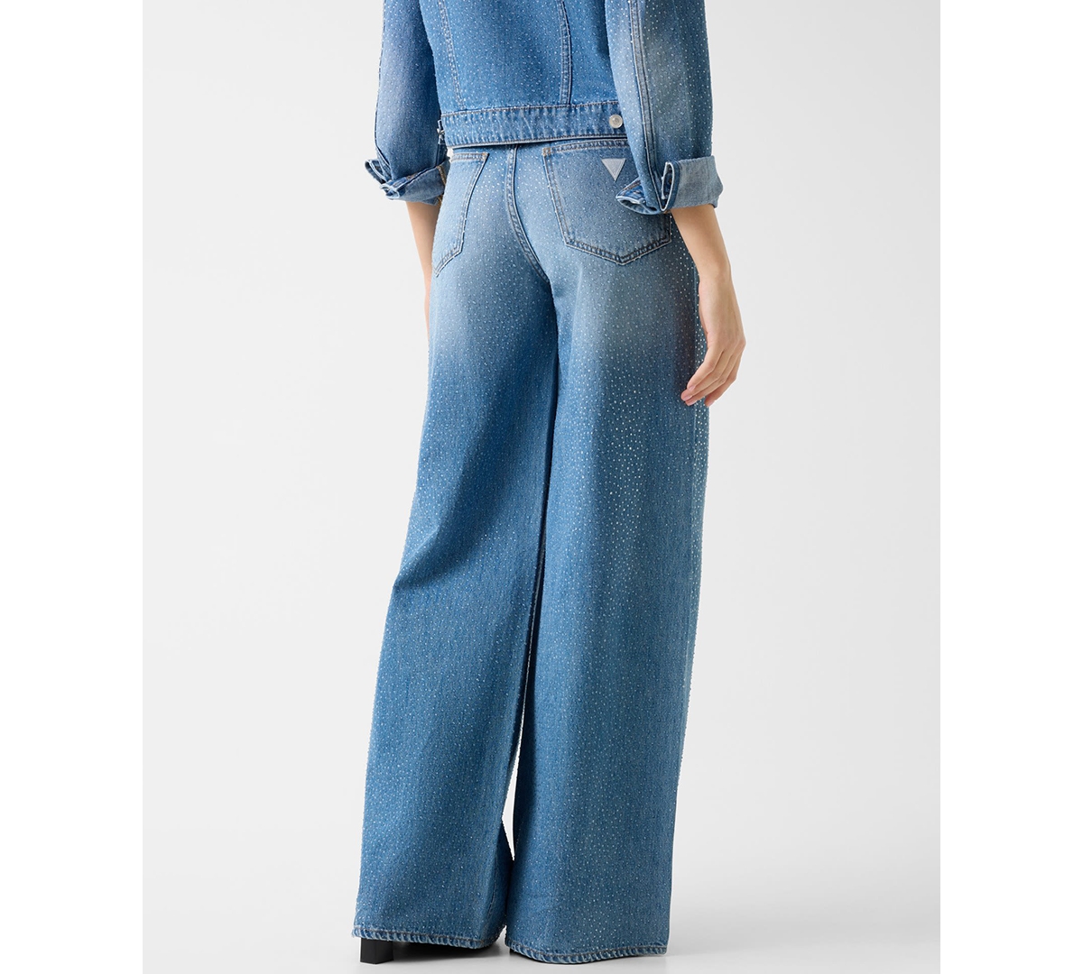 Guess Women's Alba High-Waist Wide-Leg Jeans