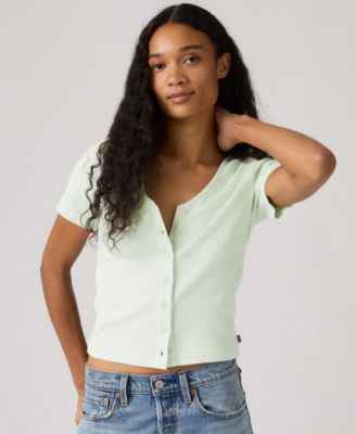 Women's Muse Short-Sleeve Button-Front Top
