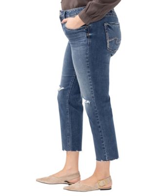 Plus Size Avery Straight Cropped Jeans