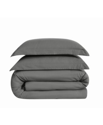 Vintage Washed Cotton 3-Pc. Comforter Set, King