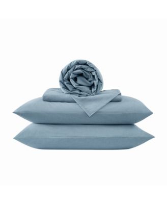 Dusted Denim CVC 200 Thread Count 4-Pc. Sheet Set, Queen