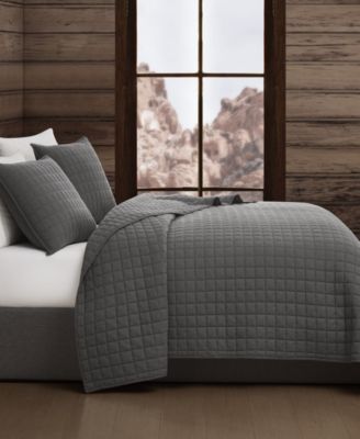 Vintage Washed Cotton 3-Pc. Quilt Set, King