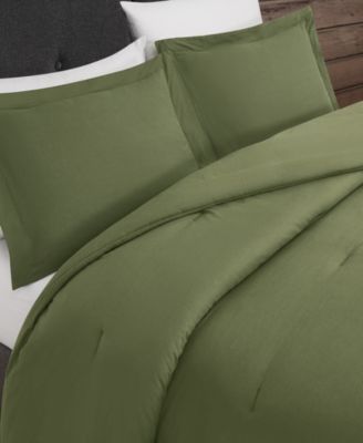 Vintage Washed Cotton 3-Pc. Comforter Set, Full/Queen