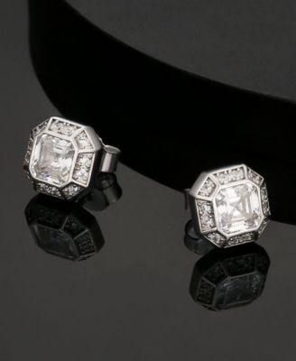 Men's Vortex Stud Earrings in Sterling Silver