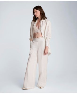 Women's Long-Sleeve Button-Front Top