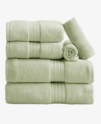 Quick-Drying Cotton 6-Piece Bath Towel Set,54x27x0.5 inches,26x16 inches