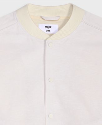 Men's Linen & Cotton Bomber Jacket