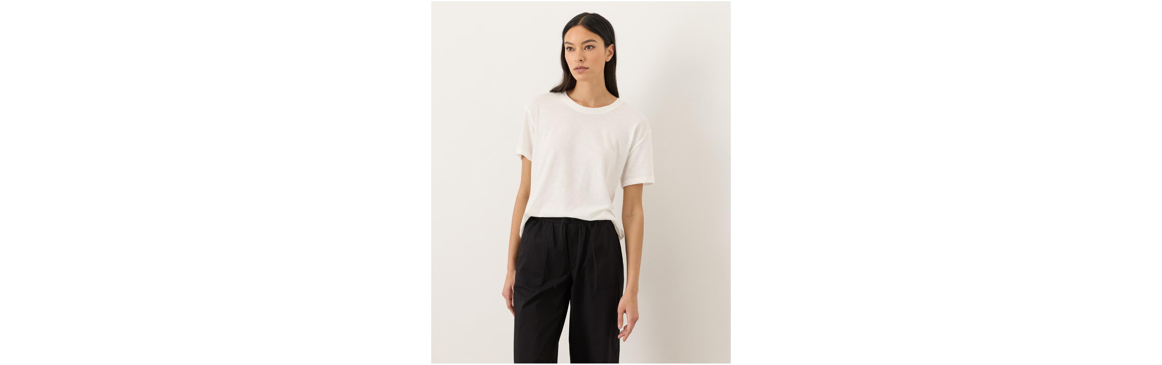 Pact Women's Organic Cotton Featherweight Slub Relaxed Tee