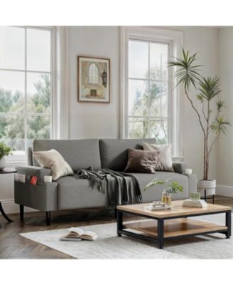 Loveseat Sofa, Fabric Modern Sleeper Sofa Couch for Living Room, Sofa Cama, Solid Wood Frame, Easy to Install