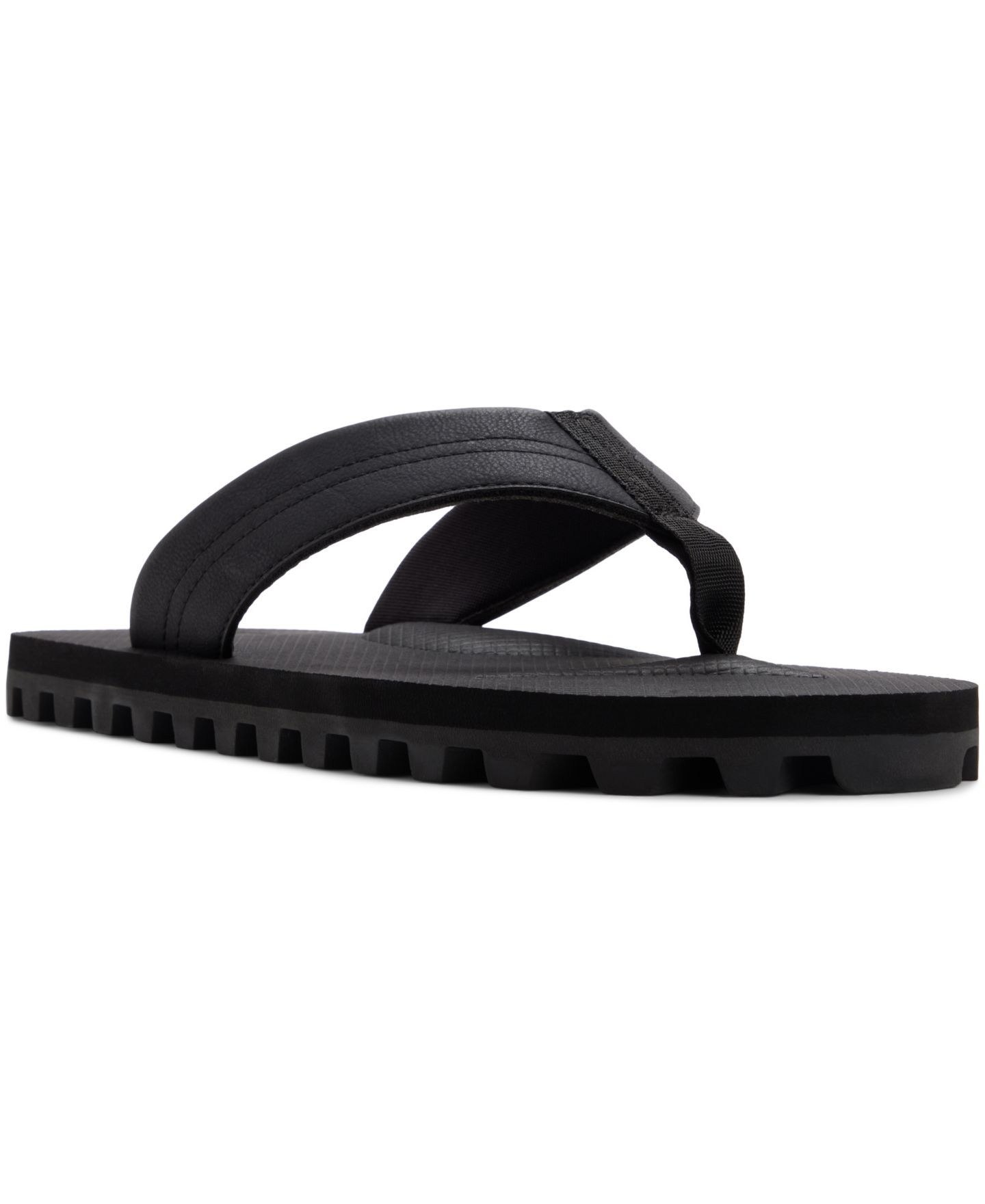 Мужские сандалии ALDO Hideaway Synthetic Fashion Athletics Thong, цвет: Чёрный — фото 1
