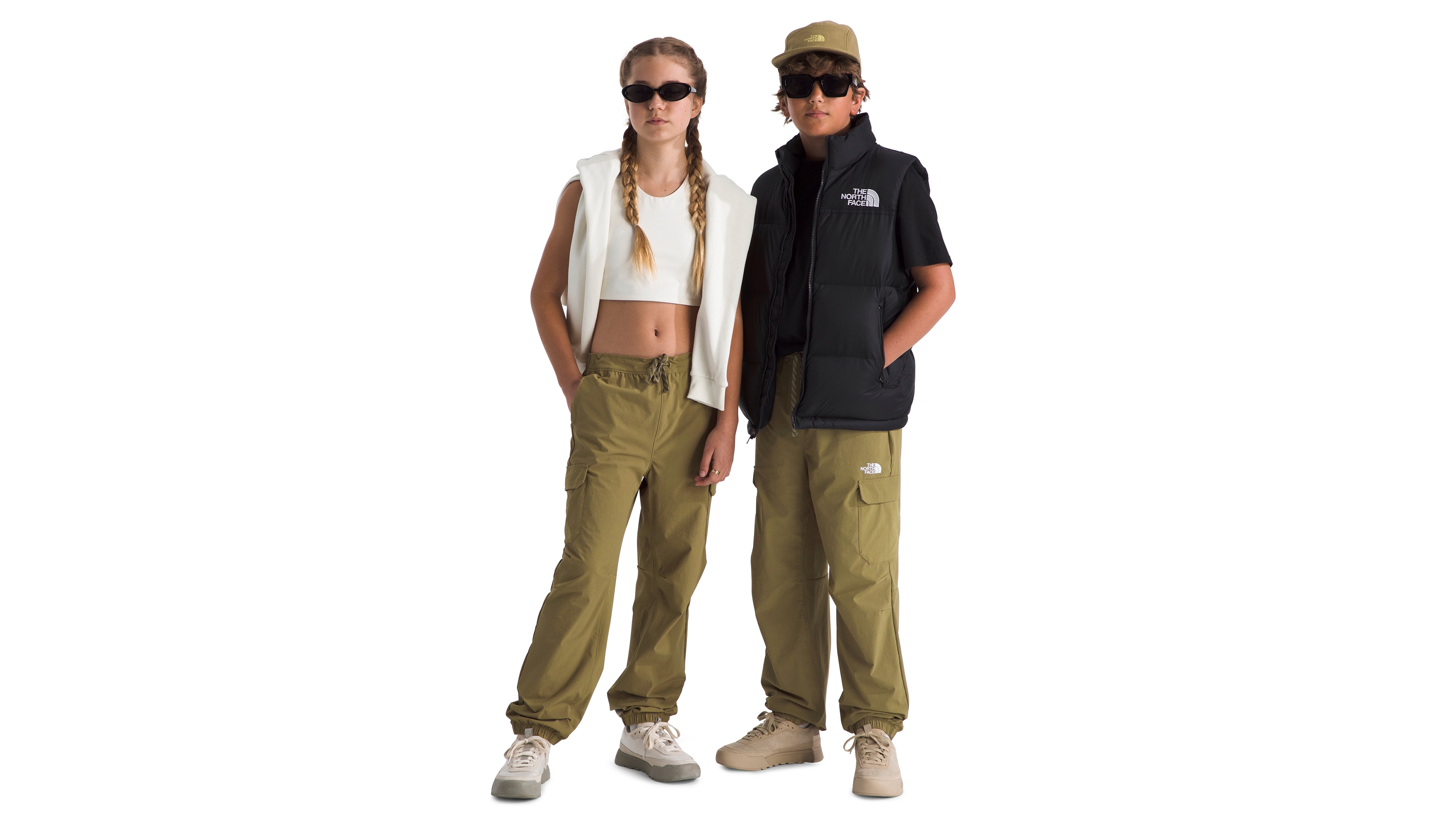 The North Face Boys' and Girls' 6-16 Zawn Elastic Waist Cargo Pants