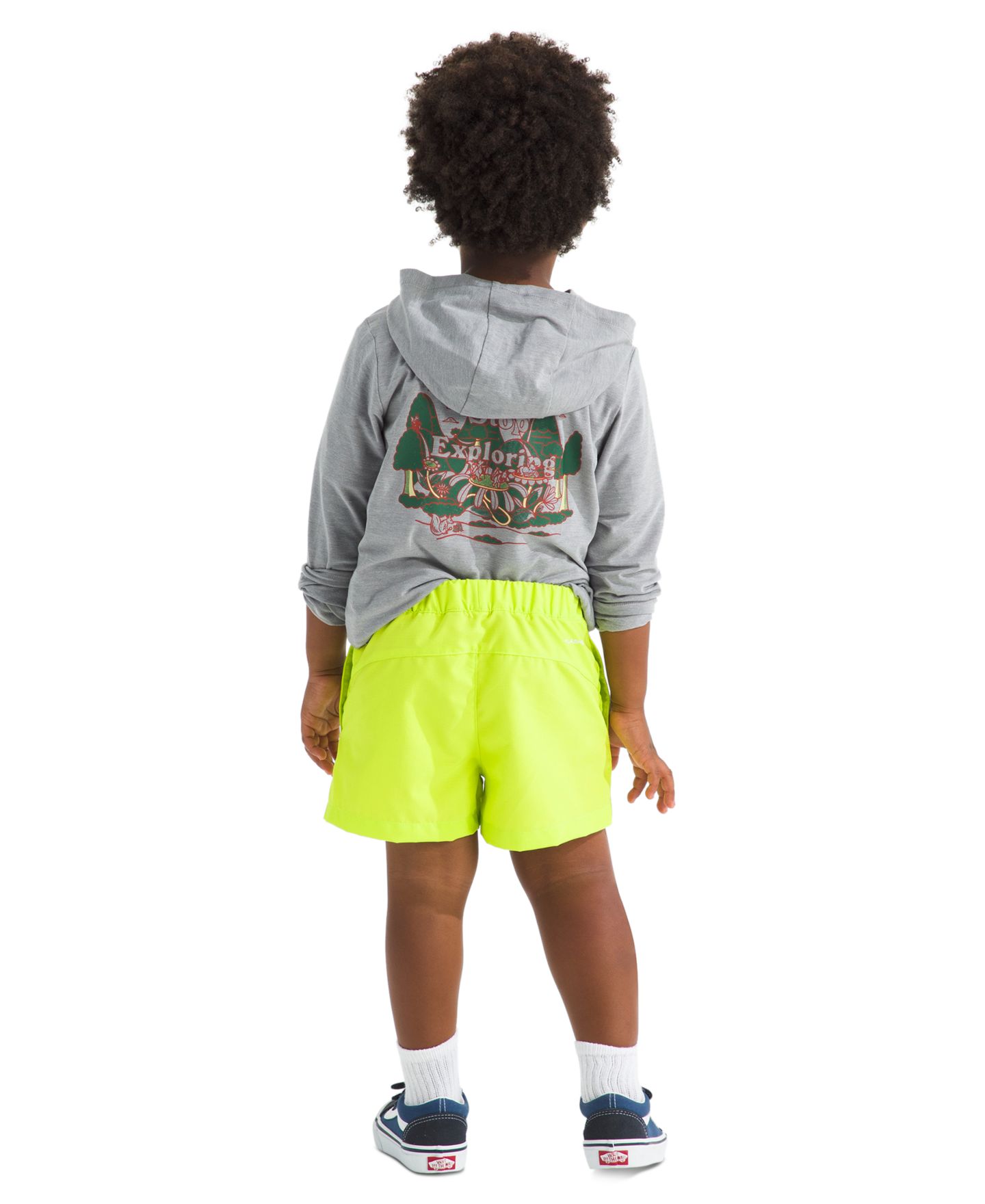 Детские шорты The North Face Elastic Waist, цвет: Неоновый жёлтый — фото 4