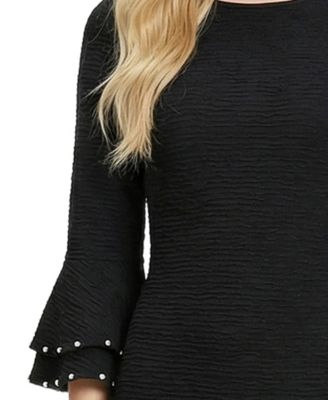 Women's Long-Sleeve Dress with Bell Cuffs