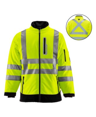 Men's HiVis Extreme Softshell Jacket - -60°F Comfort, ANSI Class 3, Insulated, Windproof, Water-Repellent, High-Visibility Workwear