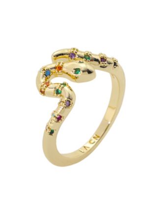Cubic Zirconia Snake Wrap Ring