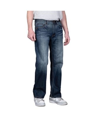 Men's Relaxed Bootcut Basic 5-Pocket Distressed Denim Jeans
