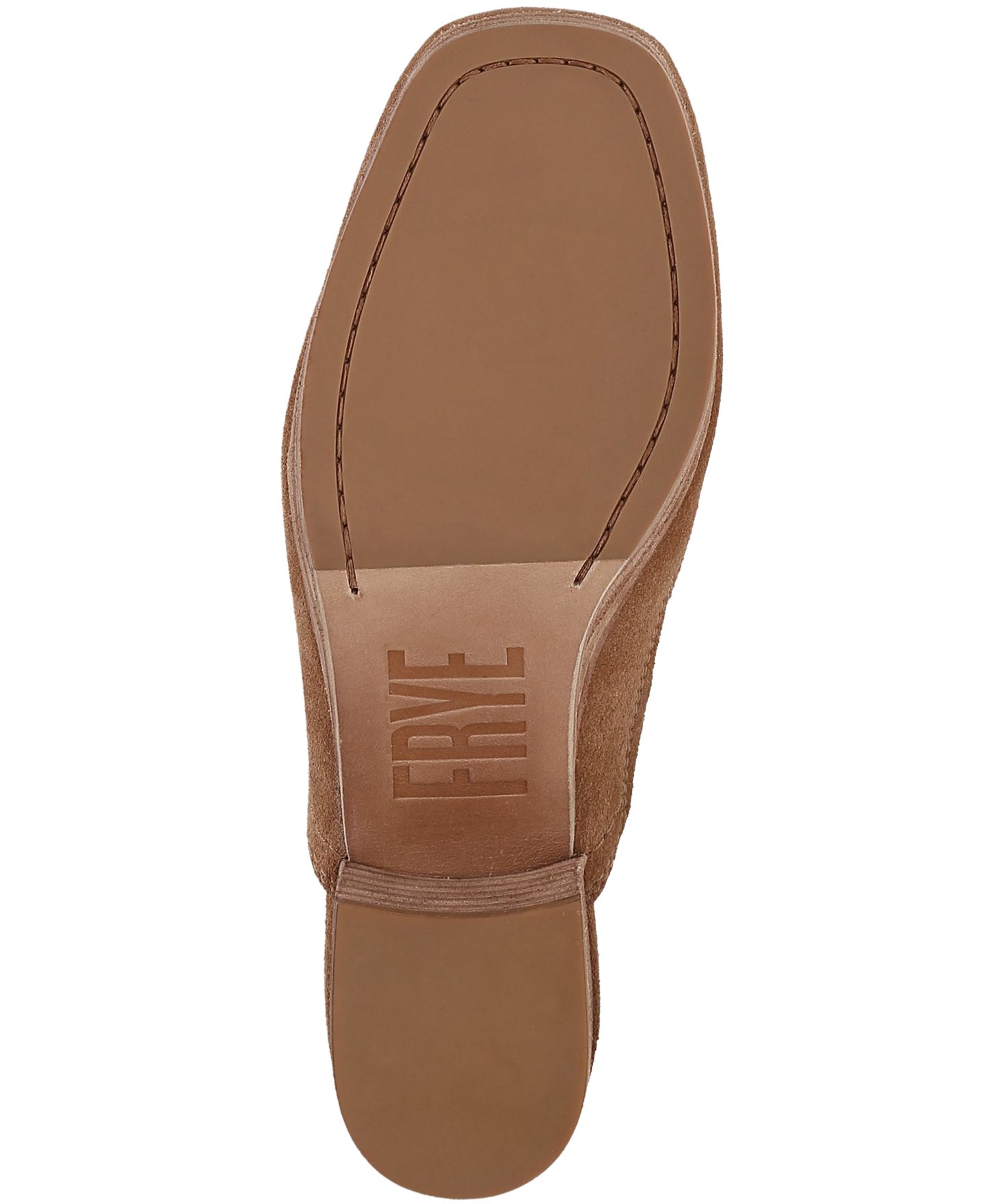 Женские сабо Frye Campus Block Heel Leather, цвет: Миндальный замшевый — фото 5