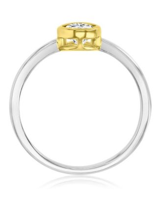 4-Pc. Polished Cubic Zirconia Quadruple Ring in Rhodium Over Sterling Silver