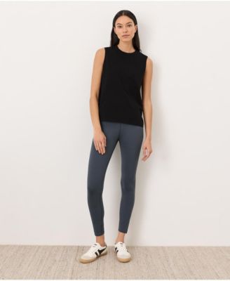 Women's Cotton Slub High Neck Tank Top