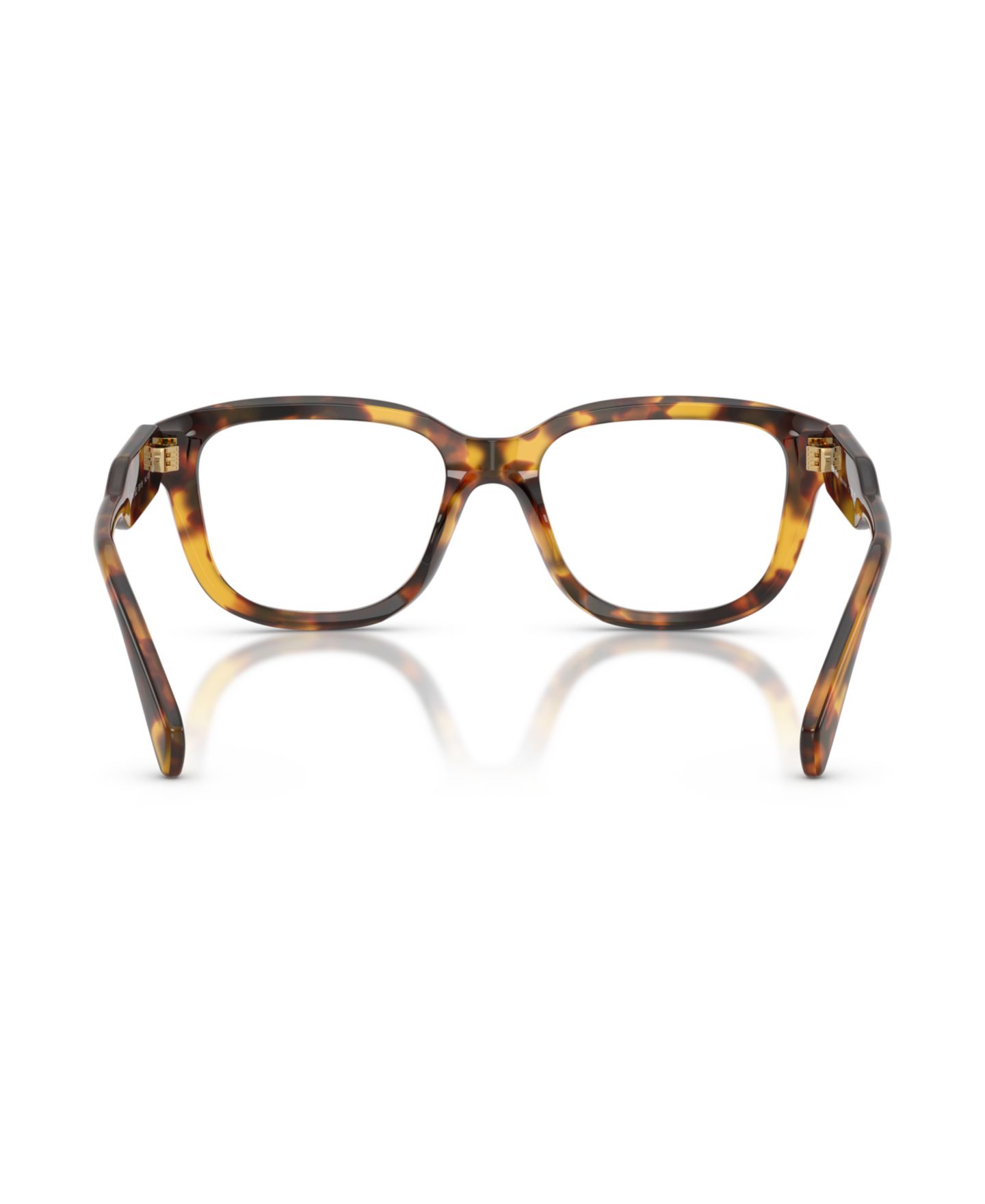 Женские очки MIU MIU Woman Rectangle Plastic MU 02ZV Eyeglasses, цвет: Медовый гавана — фото 2