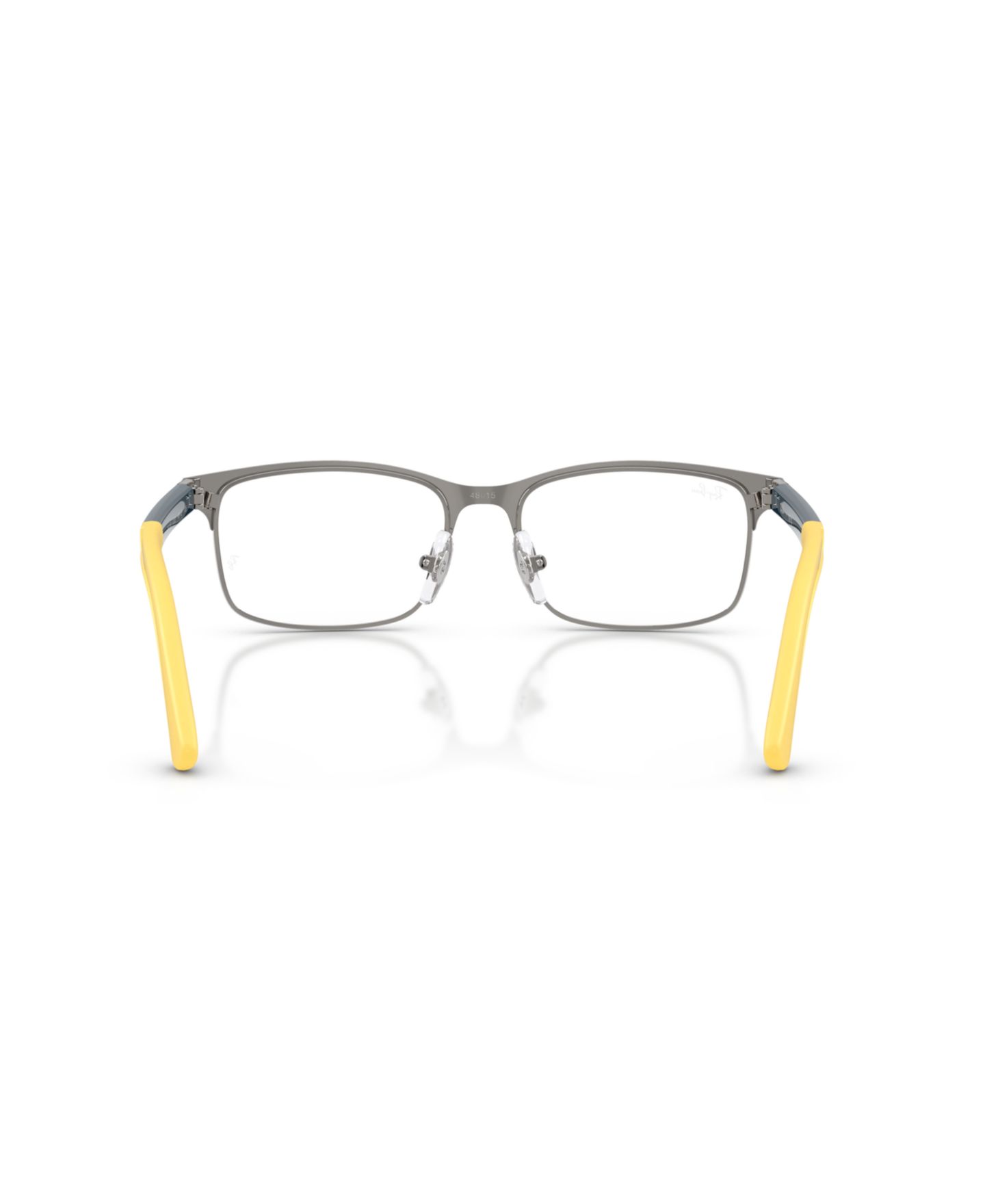 Детские очки Ray-Ban Rectangle Metal RB1061 Eyeglasses(Ages 07-10), цвет: Графитовый — фото 2