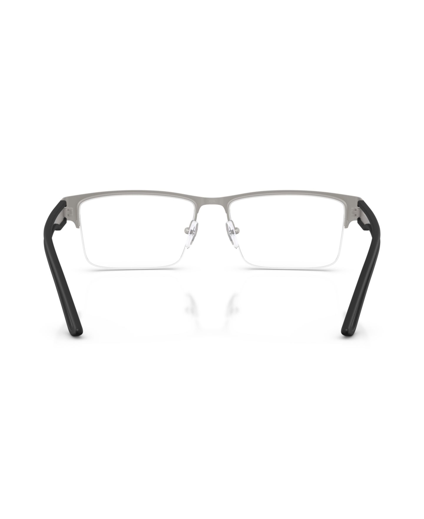 Мужские очки Emporio Armani Man Rectangle Metal EA1182 Eyeglasses, цвет: Каучуковый графитовый — фото 2