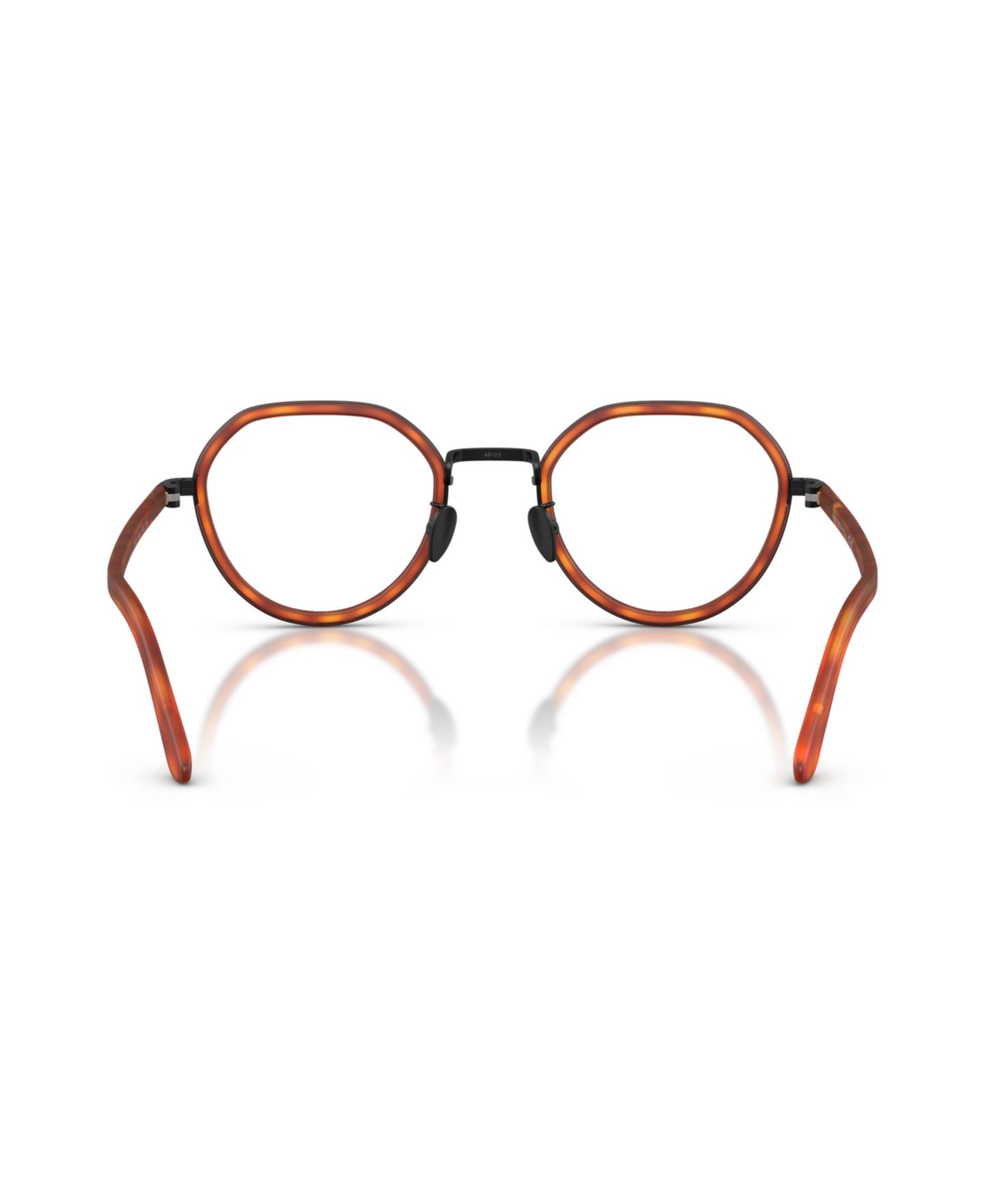 Мужские очки Giorgio Armani Man Round Metal AR5167 Eyeglasses, цвет: Коричневый — фото 2