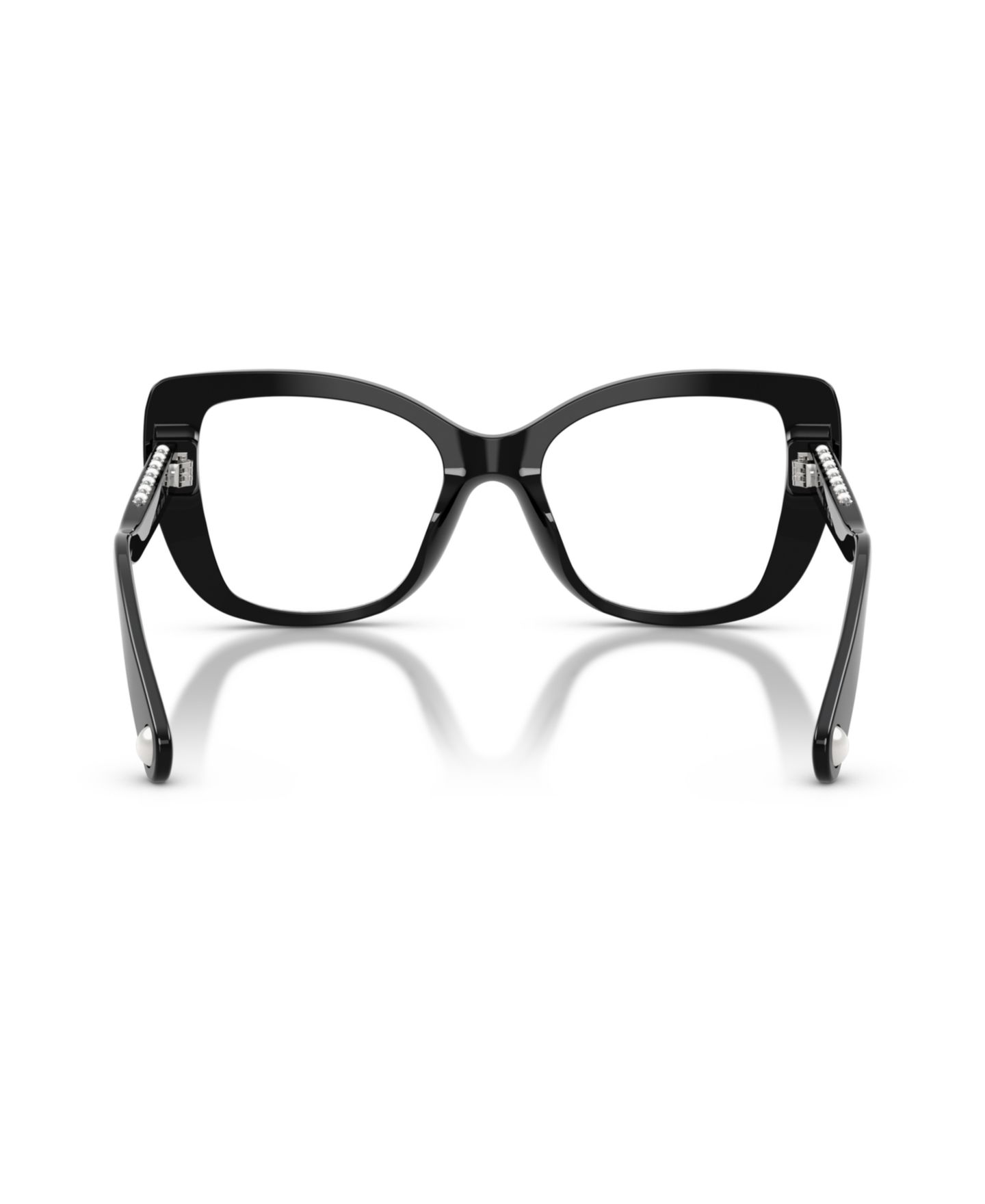 Женские очки Swarovski Woman Cat Eye Plastic SK2066U Eyeglasses, цвет: Чёрный — фото 2