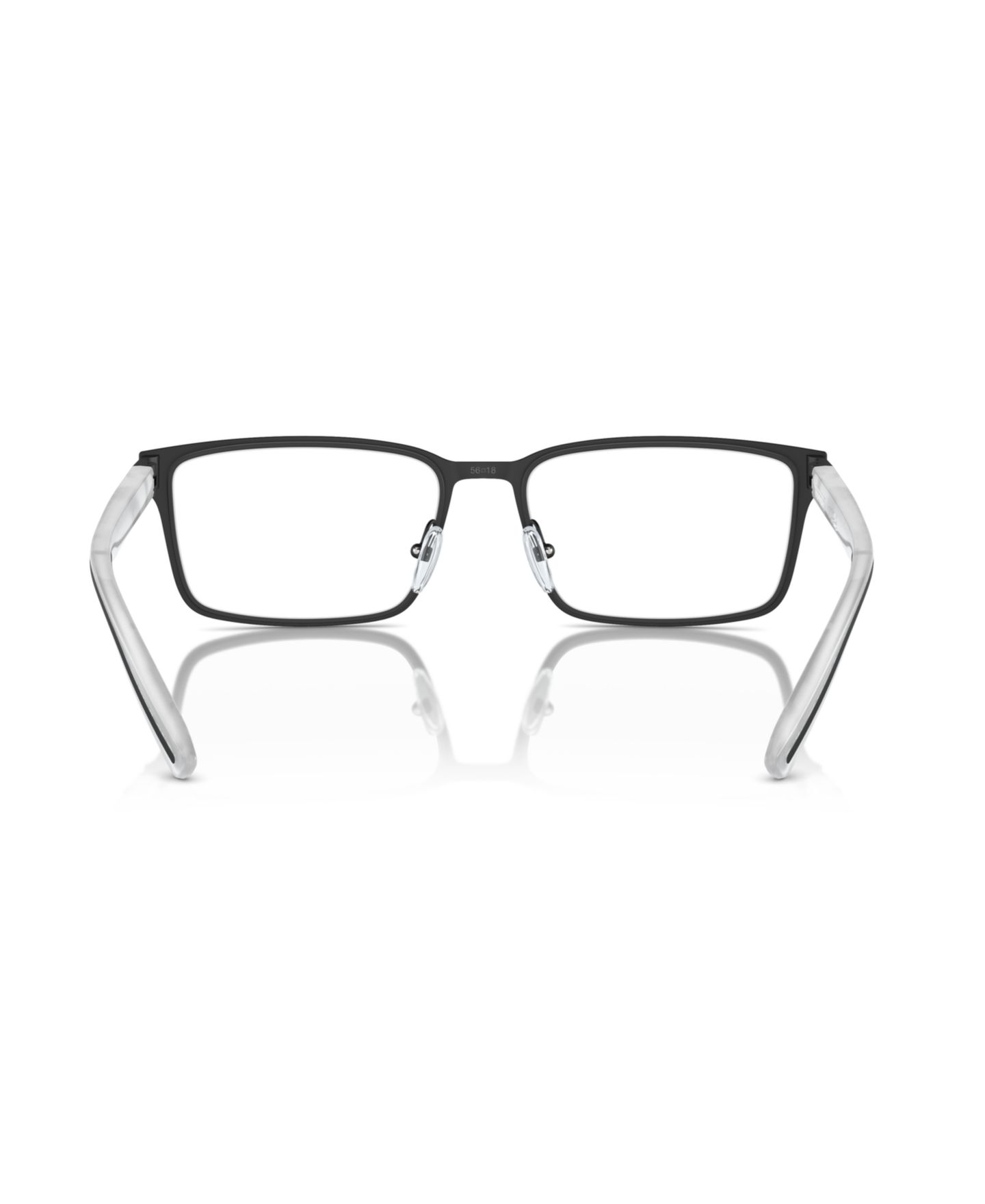 Мужские очки Scuderia Ferrari Man Rectangle Metal FZ7002 Eyeglasses, цвет: Матовый чёрный — фото 2
