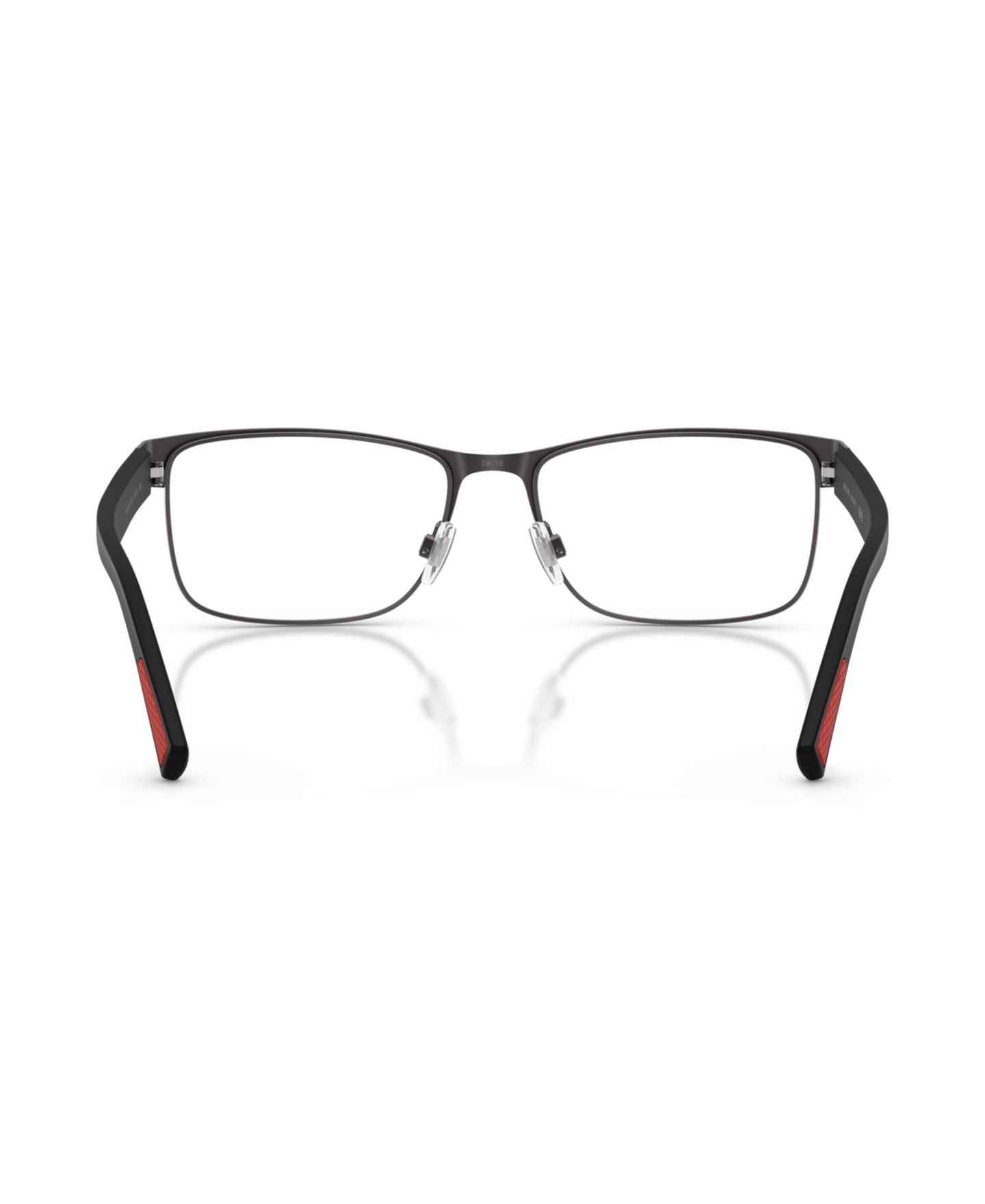 Мужские очки Polo Ralph Lauren Man Rectangle Metal PH1244 Eyeglasses, цвет: Тёмный графитовый металлик — фото 2